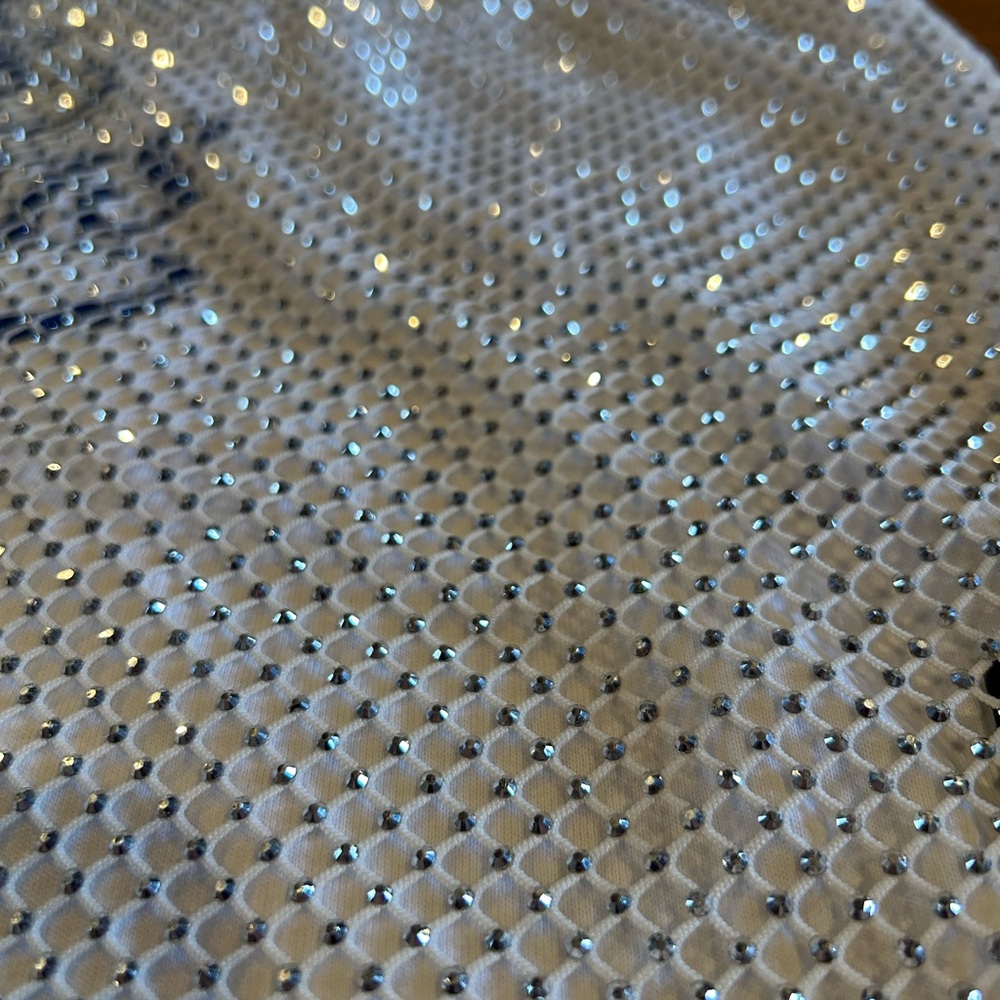Dallas Cowboys White Mesh Star Jersey Top - Picture 3 of 3